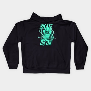 Skate or die - turquoise Kids Hoodie